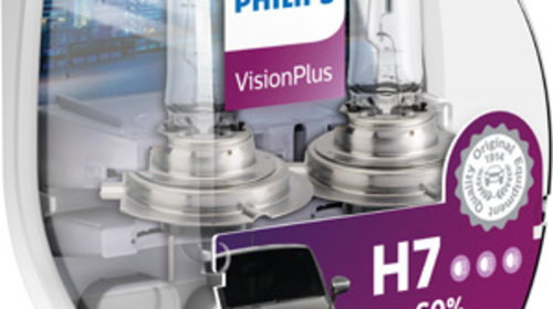 Bec incandescent PHILIPS Vision Plus H7 12V 1
