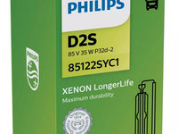 Bec Xenon Philips D2S 35W 85V P32d-3 Xenon Longer Life 85122SYC1