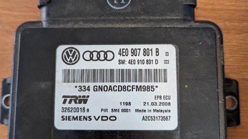 Calculator frana de mana Audi a8 4E0907801B, 