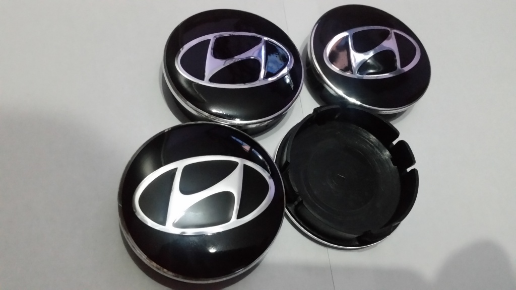 Capace jante aliaj Hyundai diametru 60 mm set 4 bucati negre sau gri -  #2101130375