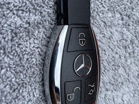 Carcasa cheie telecomanda smartkey Mercedes Benz 3 butoane model cromat