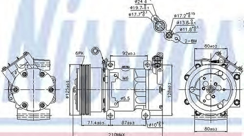 Compresor aer conditionat 89159 NISSENS pentr