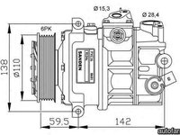 Compresor, climatizare AUDI A3 (8P1) NRF 32147G