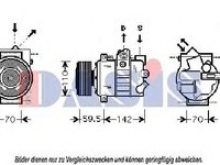 Compresor, climatizare VW SHARAN (7M8, 7M9, 7M6), AUDI A6 limuzina (4B2, C5), AUDI A6 Avant (4B5, C5) - AKS DASIS 850682N