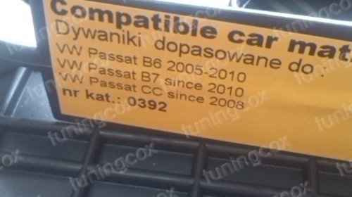 Covorase cauciuc VW PASSAT B6 2006-2010