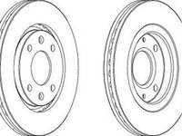 Disc frana PEUGEOT 406 Break 8E F FERODO DDF870