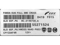 ECU Calculator motor Fiat Panda 1.3JTD 55271524 9DF.P6