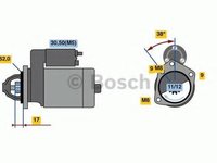 Electromotor PEUGEOT 207 CC (WD_) (2007 - 2016) Bosch 0 986 022 790