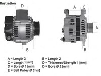 Generator / Alternator FIAT PUNTO (188), FIAT STILO (192), FIAT STILO Multi Wagon (192) - ELSTOCK 28-6596