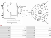 Generator / Alternator OPEL KADETT C combi Producator AS-PL A0134