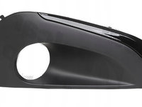 Grila bara Peugeot 208, 04.2012-, fata, Dreapta, cu ornament negru, cu gaura proiector, lateral