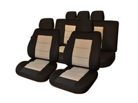 Huse scaune auto compatibile MERCEDES Clasa C W204 2007-2014 PREMIUM LUX (Negru UMB3)