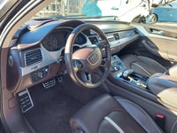 Interior Audi A8 4H scaune bancheta fete usi piele alcantara Incalzire ventilatie fotolii spate maroniu