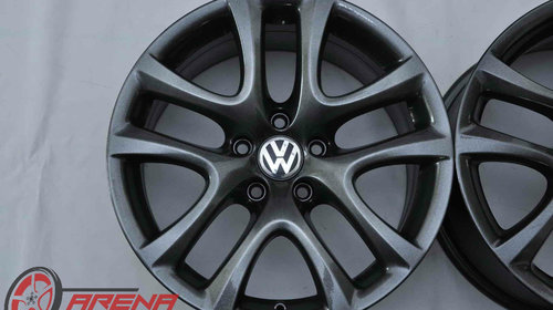 Jante 17 inch Originale VW Passat CC Scirocco EOS Tiguan Jetta Phaeton Golf T-Roc R17 Gri Antracit