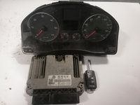 Kit pornire ECU Calculator motor Volkswagen Golf 5 Plus 1.9 tdi Bxe 03G906021KQ