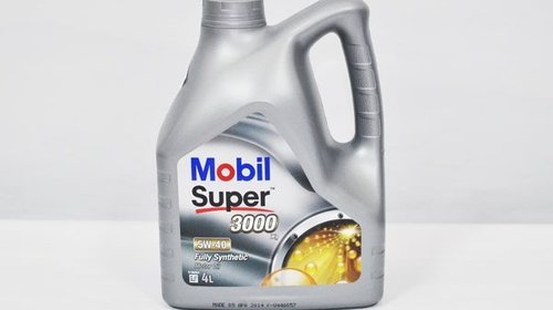 MOBIL SUPER 3000 X1 5W-40- 4L MOBIL 25277 <br