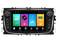 Navigatie dedicata cu Android Ford Focus II 2007 - 2011, negru, 2GB RAM, Radio GPS Dual Zone, Display HD 7" Touchscreen, Internet Wi-Fi, Bluetooth, MirrorLink, USB, Waze