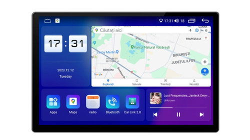Navigatie dedicata cu Android Mitsubishi Outlander I 2001 - 2006, 8GB RAM, Radio GPS Dual Zone, Display 2K QLED 13" Touchscreen, Internet Wi-Fi si slot SIM 4G, Bluetooth, MirrorLink, USB, Waze