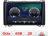 Navigatie dedicata Mercedes VW C-068 Android Octa Core Ecran 2K QLED GPS 4G 4+32GB 360 KIT-068+EDT-E409-2K