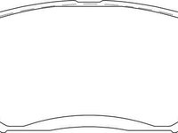 Placute frana LVXL1635 MOTAQUIP pentru Hyundai Embera Hyundai Sonata