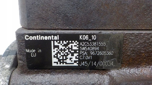 Pompa injectie Citroen C4 Picasso II 1.6 E-HDI Euro 5 2009-2018 pompa inalta presiune Continental 9672605380