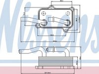 Radiator ulei termoflot MERCEDES-BENZ E-CLASS W211 NISSENS 90599