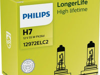 Set 2 Buc Bec Philips H7 12V 55W Longer Life 12972ELC2