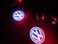 Set lampi dedicate cu logo Volkswagen pentru portiere VW Passat B6,B7 Golf 5,6, Scirocco