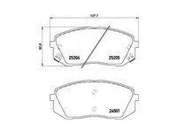 Set placute frana Hyundai i40 (VF) 2012-2016 #2 0986494422