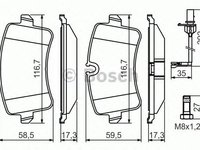 Set placute frana punte spate (cu senzor uzura integrat) VW AUDI A8 09- disc frana 330MM - Cod intern: W20277028 - LIVRARE DIN STOC in 24 ore!!!