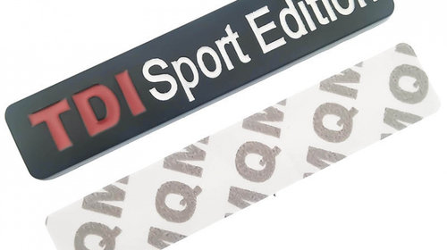 Sticker emblema auto TDI Sport Edition negru 