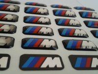 Sticker/Logo/marca auto/emblema BMW ///M siliconata 3D